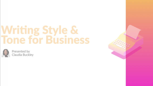 Writing Style and Tone for Business