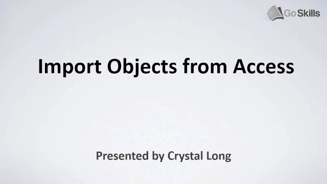Import Objects from Access