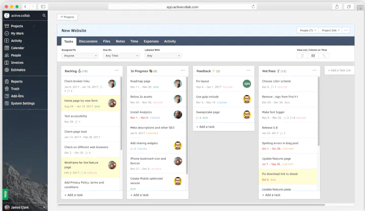 best project management tools activecollab