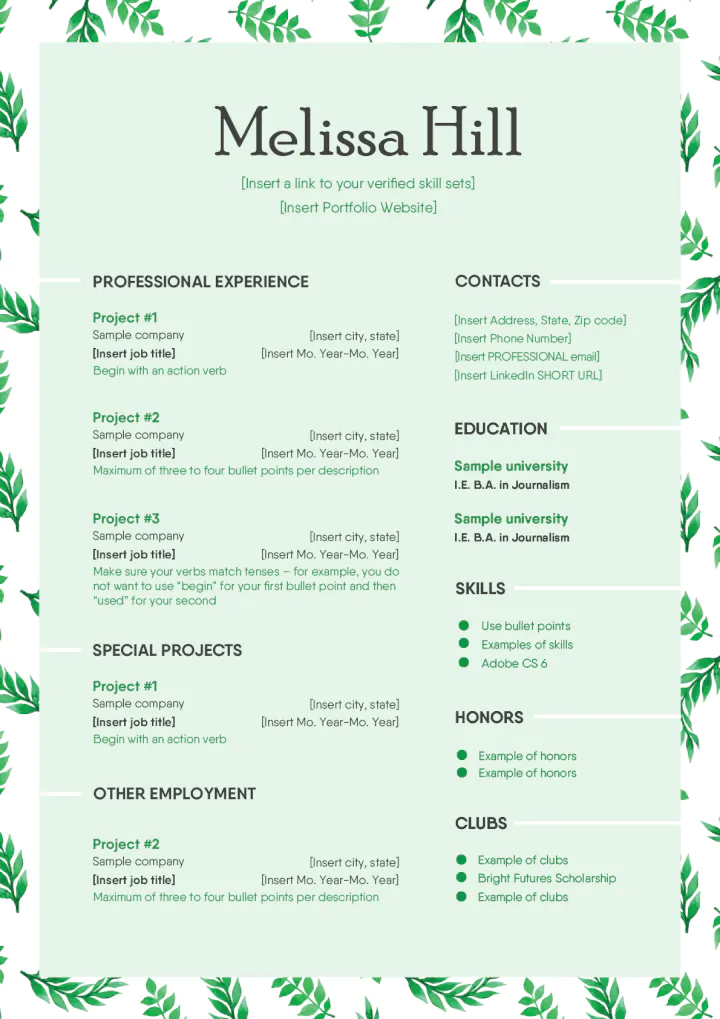 Free PSD Resume Templates 9