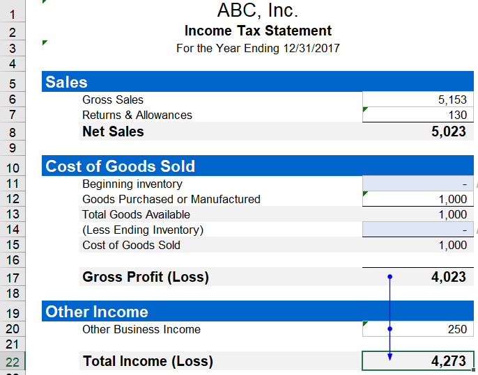 how to do taxes in excel