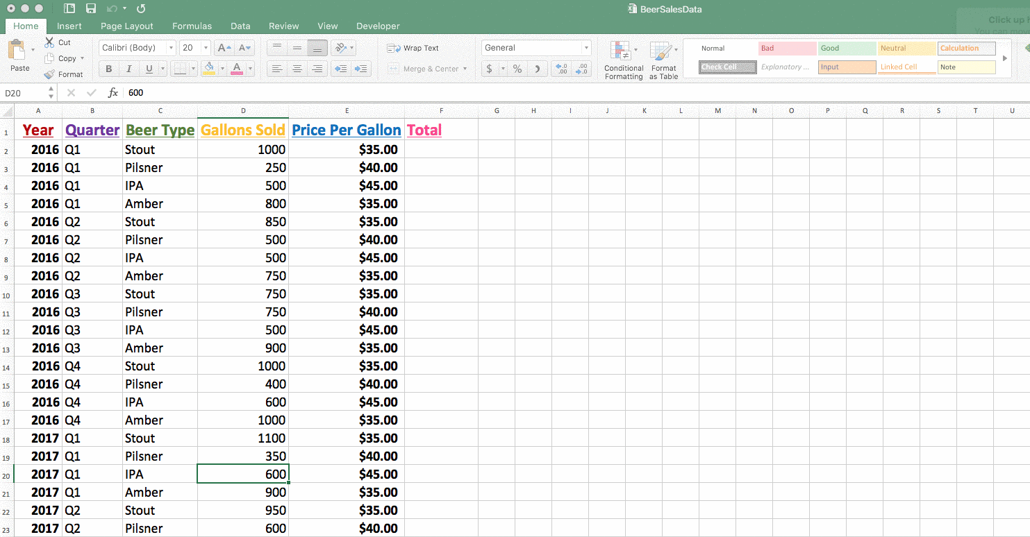 embed excel worksheet