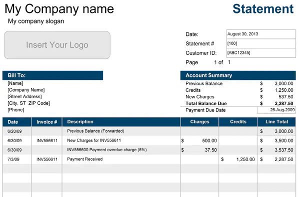 account-statement-template