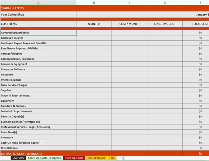 excel business model template business-financial-plan-template