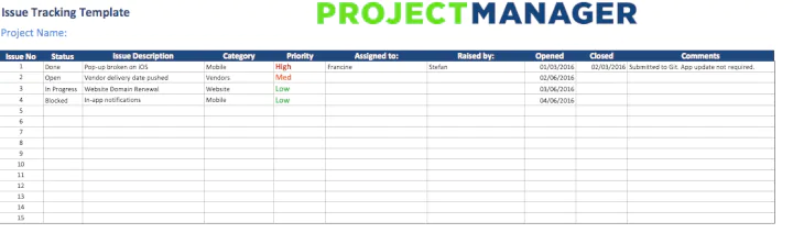 issue-tracking-template