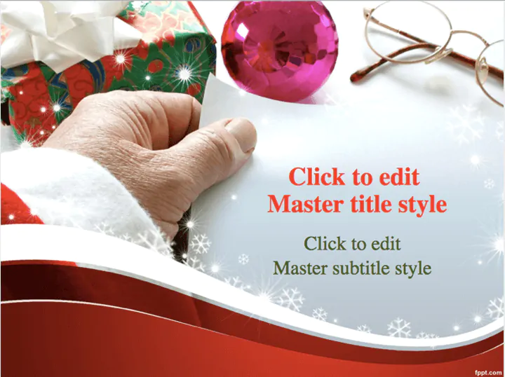 santa claus PowerPoint template