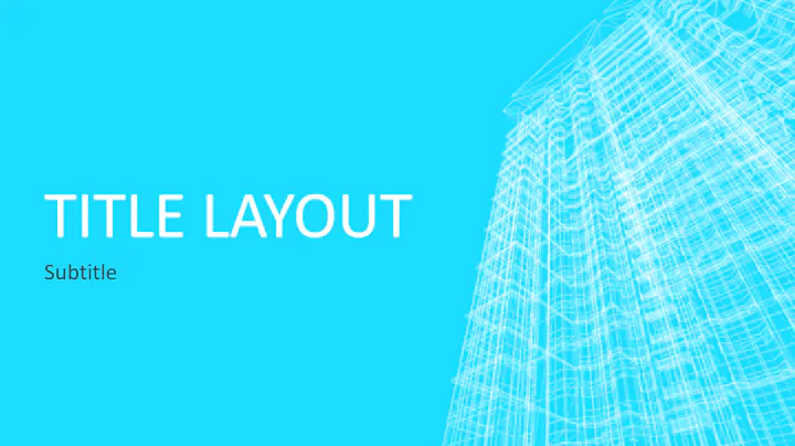 Building wireframe PowerPoint template