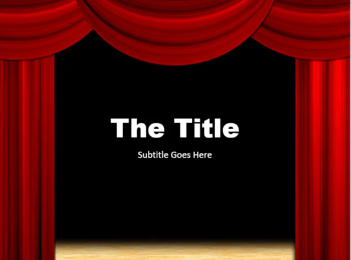Theater PowerPoint template