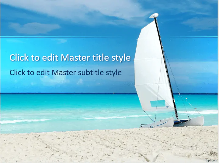 Sailboat PowerPoint template