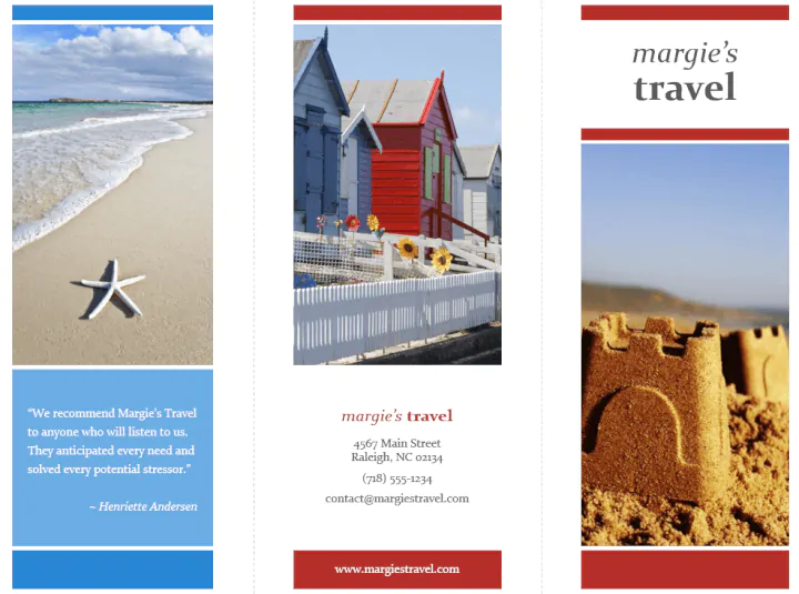 Travel brochure PowerPoint template