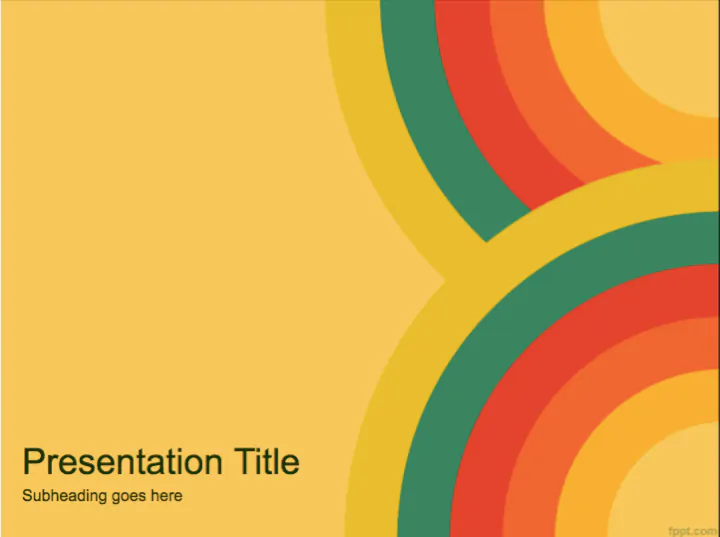 Bright colored PowerPoint template