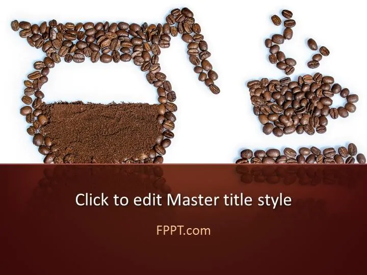Coffee-centric PowerPoint template