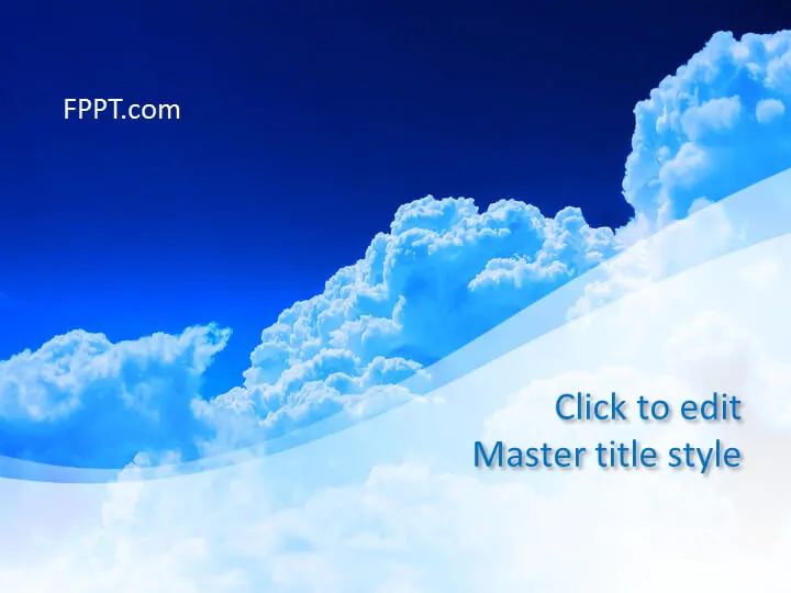 Cloud PowerPoint template