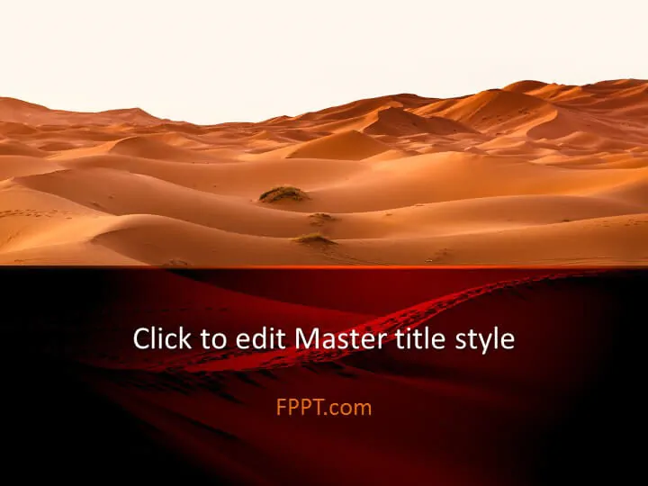 Desert design PowerPoint template