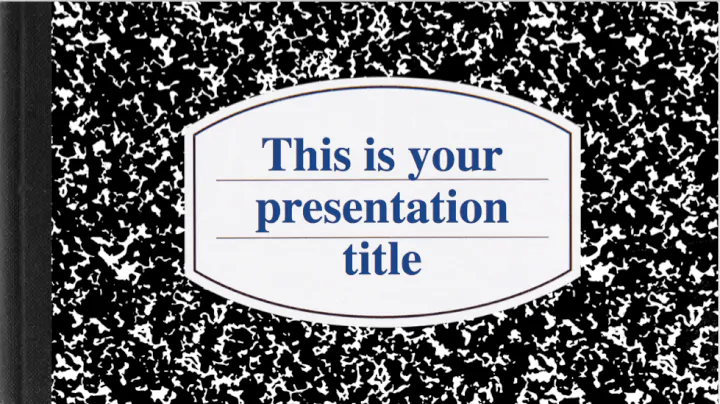 Notebook PowerPoint template