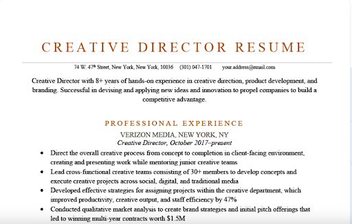 creative-director-resume