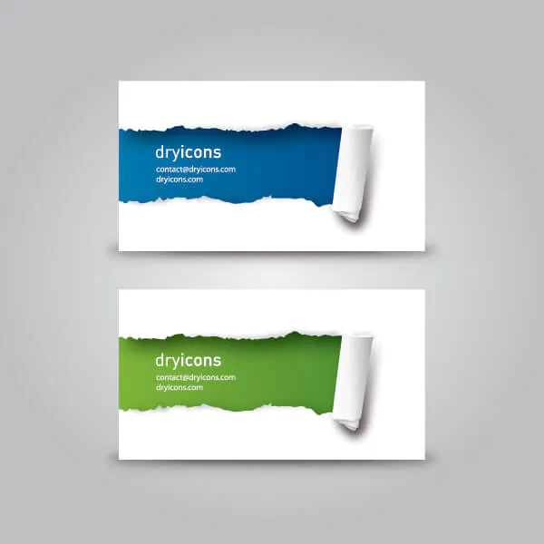 free-business-card-template-ripped