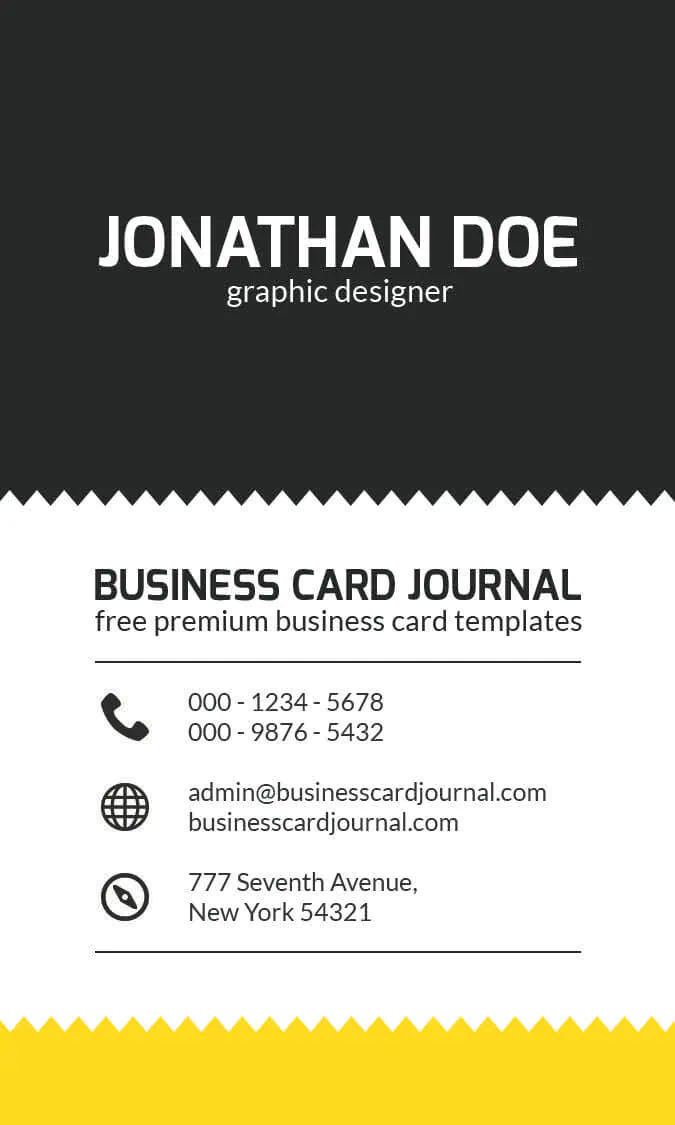 free-business-card-template-zig-zag