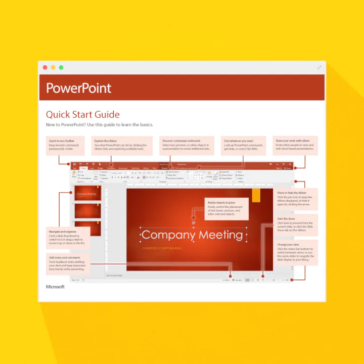 PowerPoint quick start guide