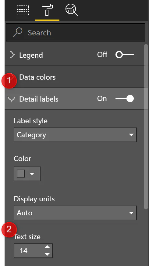 Power-BI-pie-chart-text