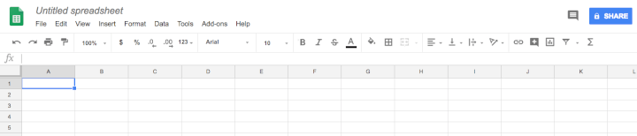 Project-management-template-Google-Sheets-share-button