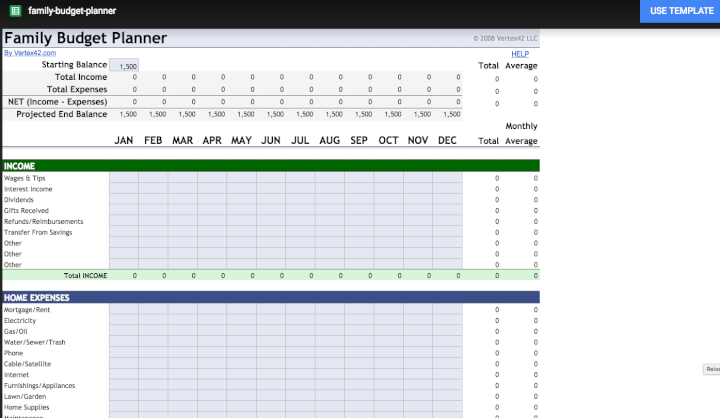 Project-management-template-Google-Sheets-budget-planner