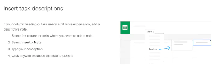 Project-management-template-Google-Sheets-task-descriptions