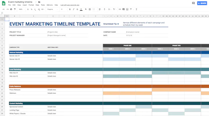 google excel template