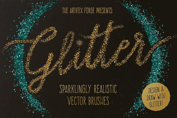 Illustrator-brushes-glitter