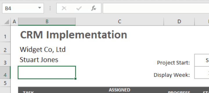 Excel-gantt-chart-template-step-1