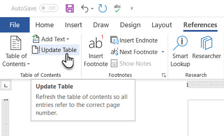 Create-table-of-contents-Word