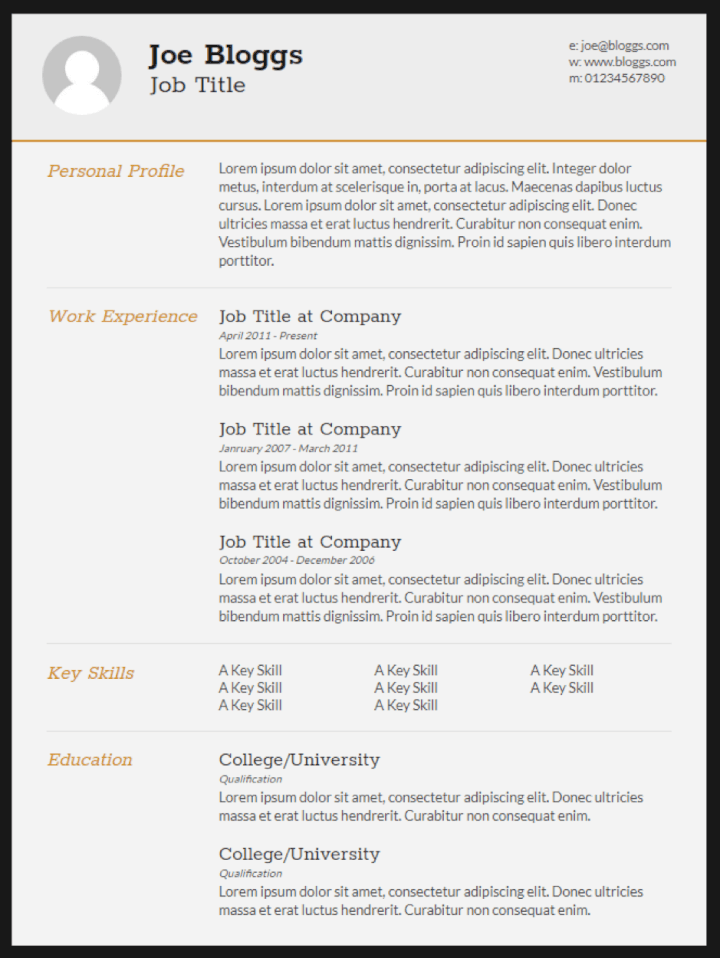 16 Free HTML Resume Templates to Help You Land The Job