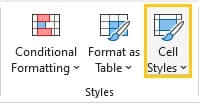 Cell styles