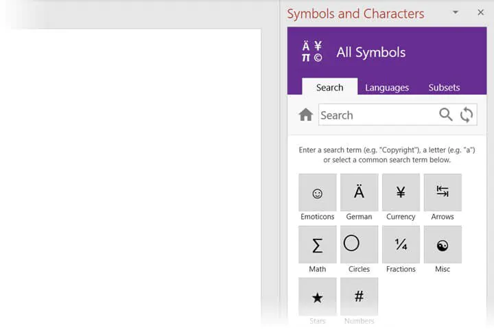 microsoft-office-add-ins-symbols-characters