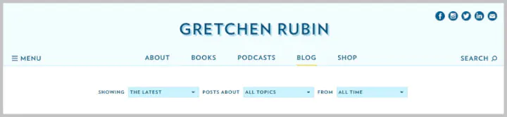 ​Best Productivity Blogs - Gretchen Rubin