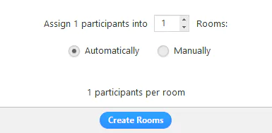 create breakout rooms