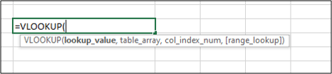 vlookup function