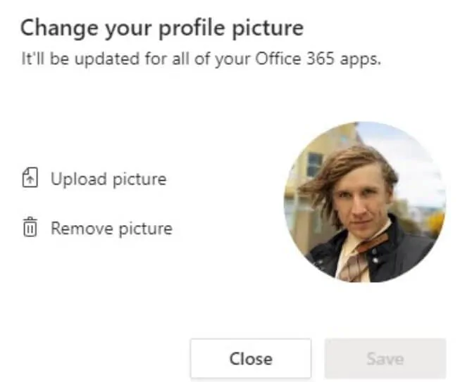 Microsoft Teams - change your profile picture