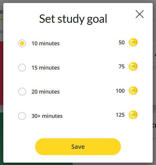 GoSkills gamification set study goals