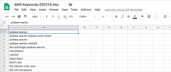 Google Sheets