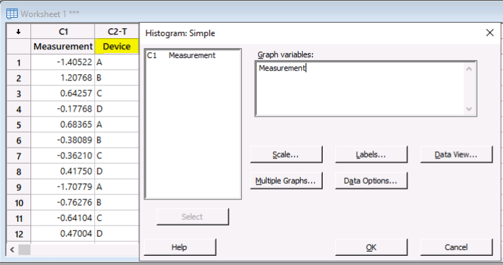 Poka yoke in the office - Minitab