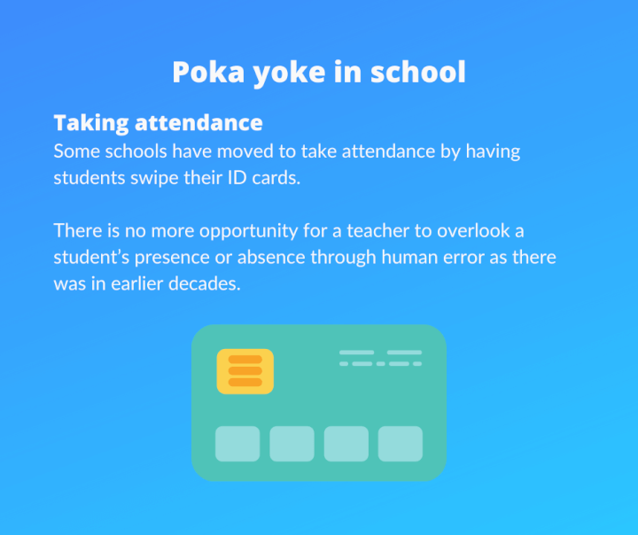 Poka yoke in school