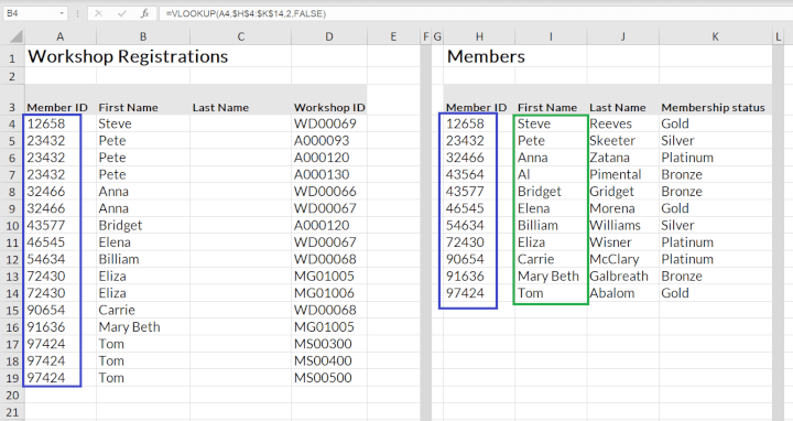 Xlookup vs Vlookup