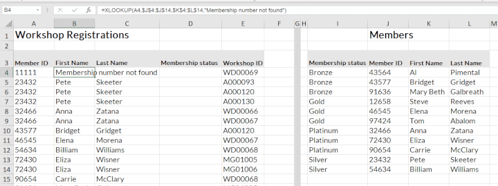 Xlookup vs Vlookup