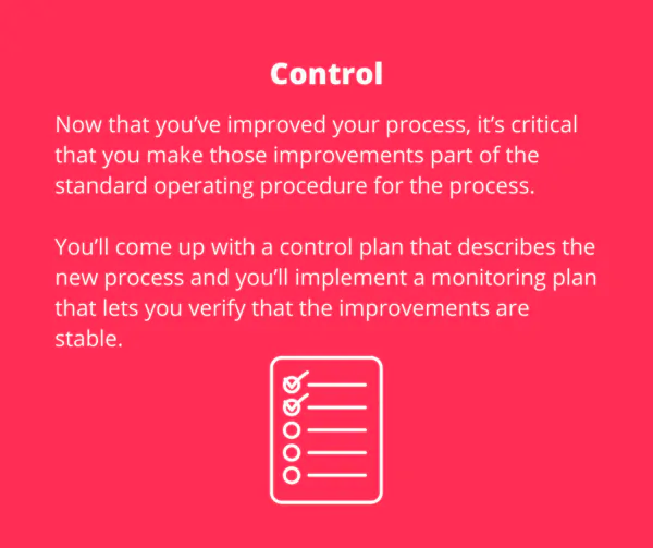 DMAIC - Control