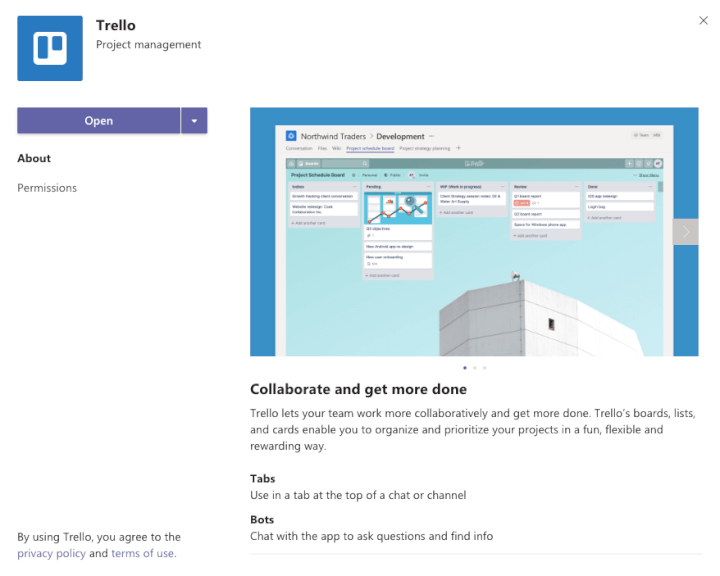 Microsoft Teams Integration - Trello