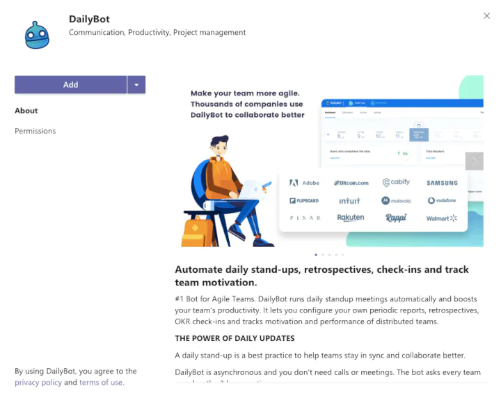 Microsoft Teams Integration - DailyBot
