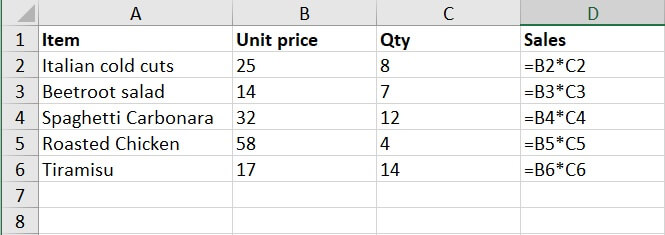 Absolute reference Excel