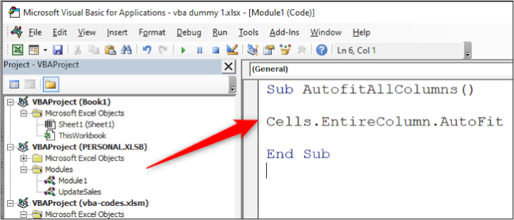 VBA Code Library - Code Window