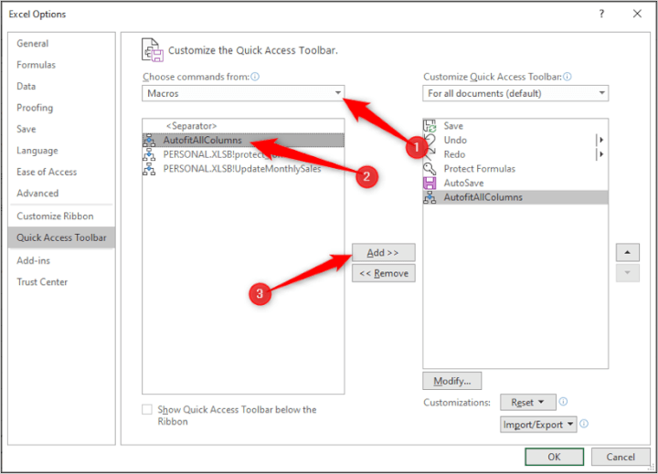 VBA Code Library - Add Macro Button